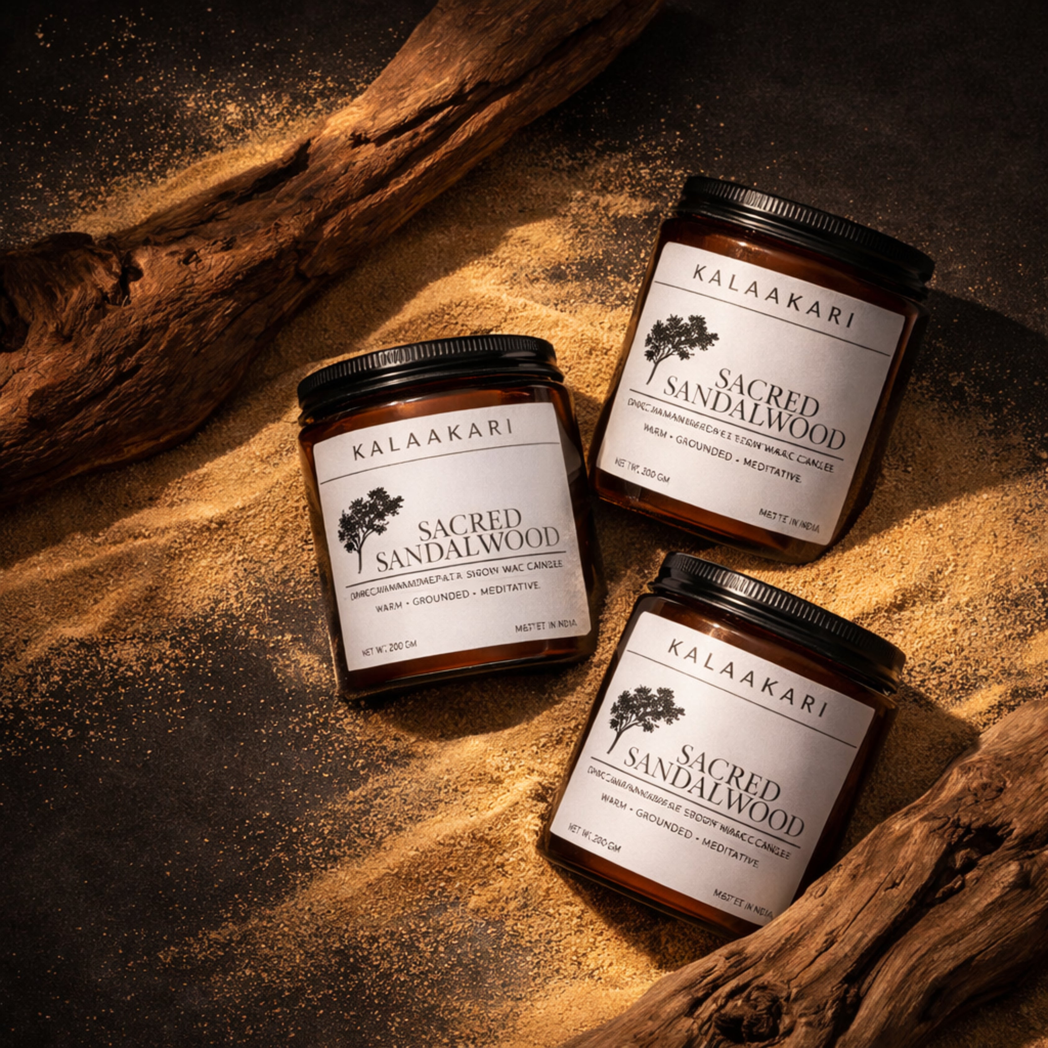 Sacred Sandalwood Soy Wax Candle (200g)