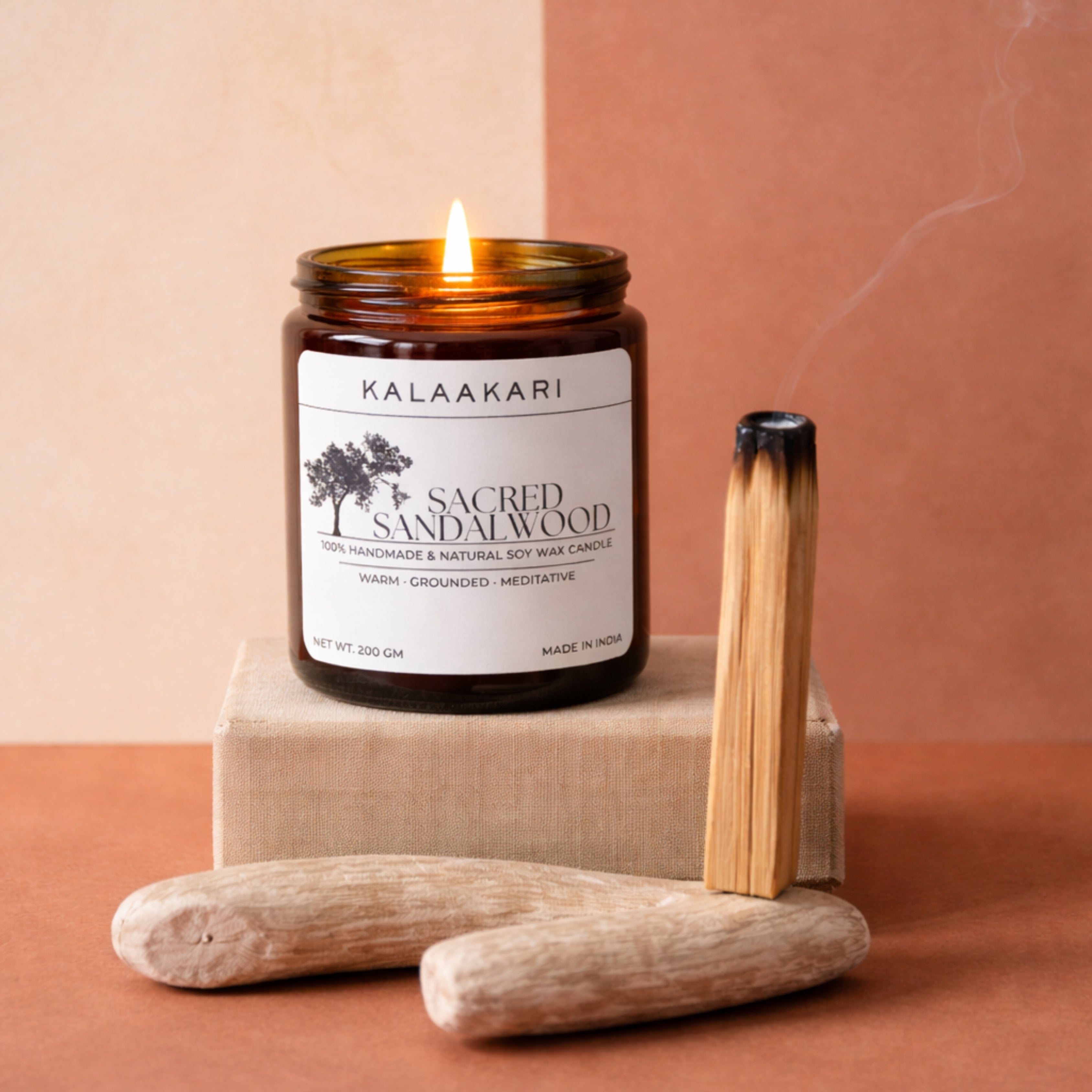 Sacred Sandalwood Soy Wax Candle (200g)